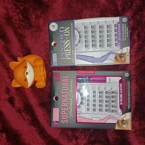 🆕️2 pks of Salon Perfect Pinched Press-On Pre Glued Underlash Lash Extensions